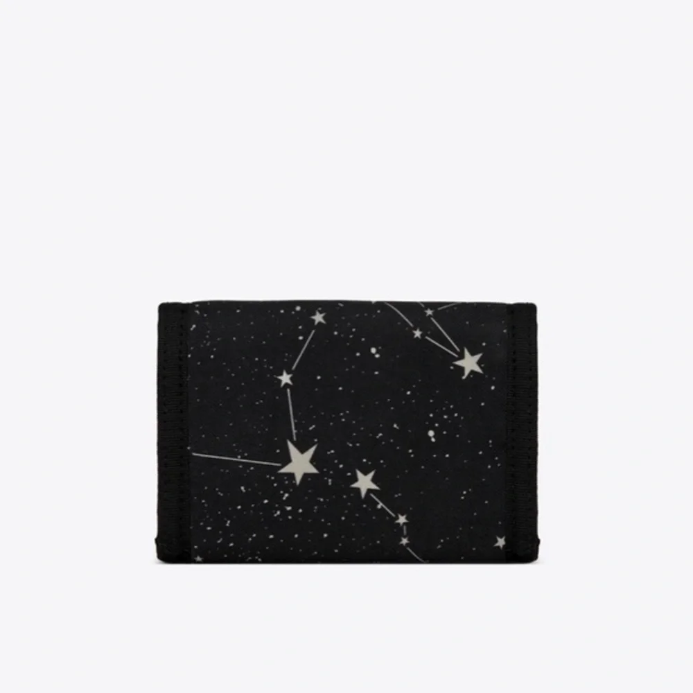 NWT / NIB Saint Laurent Black Constellation Print Wallet